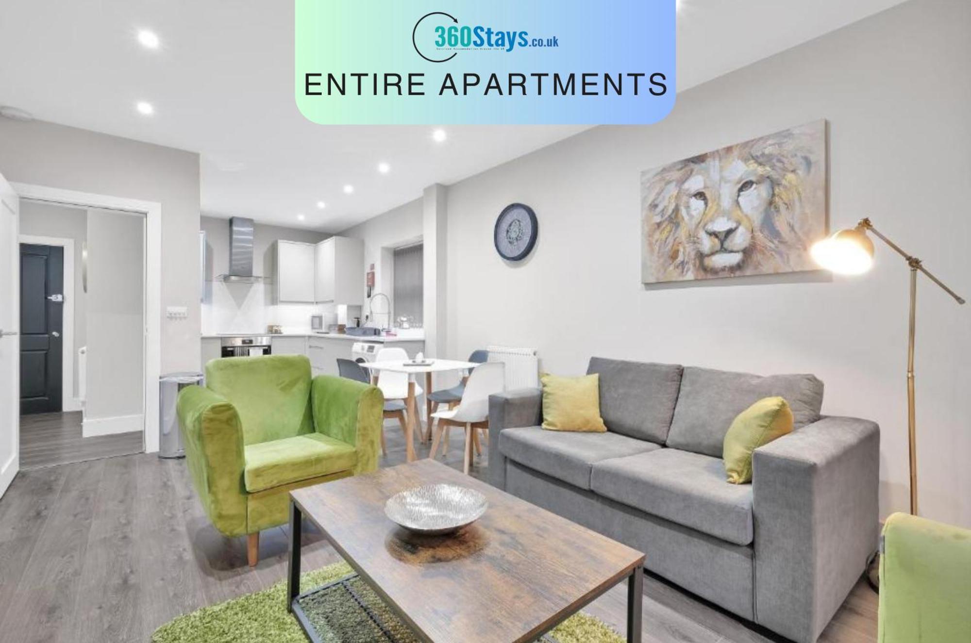 Crown Place 2 & 3 Bedroom Luxury Apts With Parking In Shepperton By 360Stays Bagian luar foto